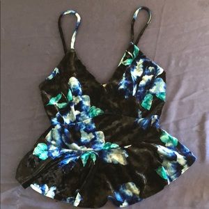 Floral Tank Crop Top